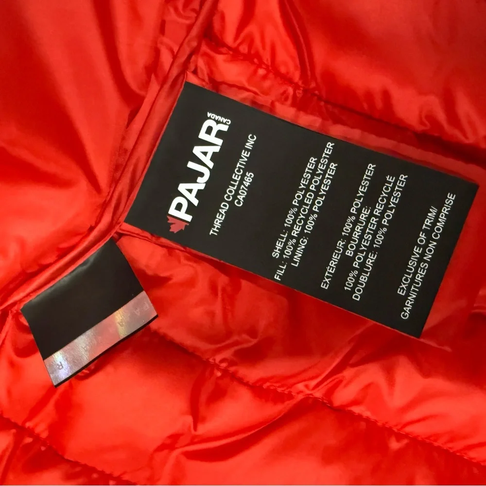 PAJAR OSPREY XL CURRENT RED PACKABLE JACKET - Picture 8 of 11